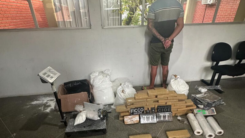 Polícia fecha laboratório de refino de cocaína em Aracaju