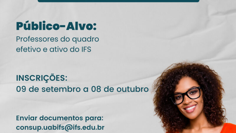 IFS abre vagas para coordenador e coordenador adjunto da UAB