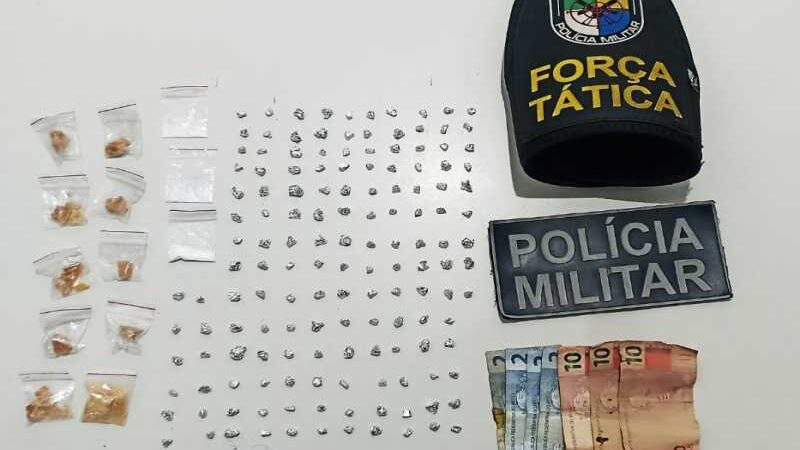 Polícia Militar prende homem portando 130 pedras de crack em Lagarto