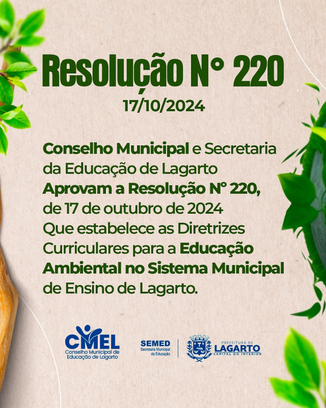 Conselho Municipal e Secretaria de Educação de Lagarto aprovam diretrizes para Educação Ambiental