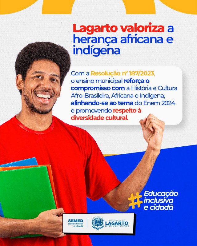 Lagarto dá passo importante na valorização da herança africana com nova resolução e debate sobre tema do Enem