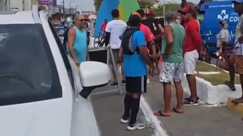 Motorista invade percurso do IRONMAN em Aracaju e atropela atleta