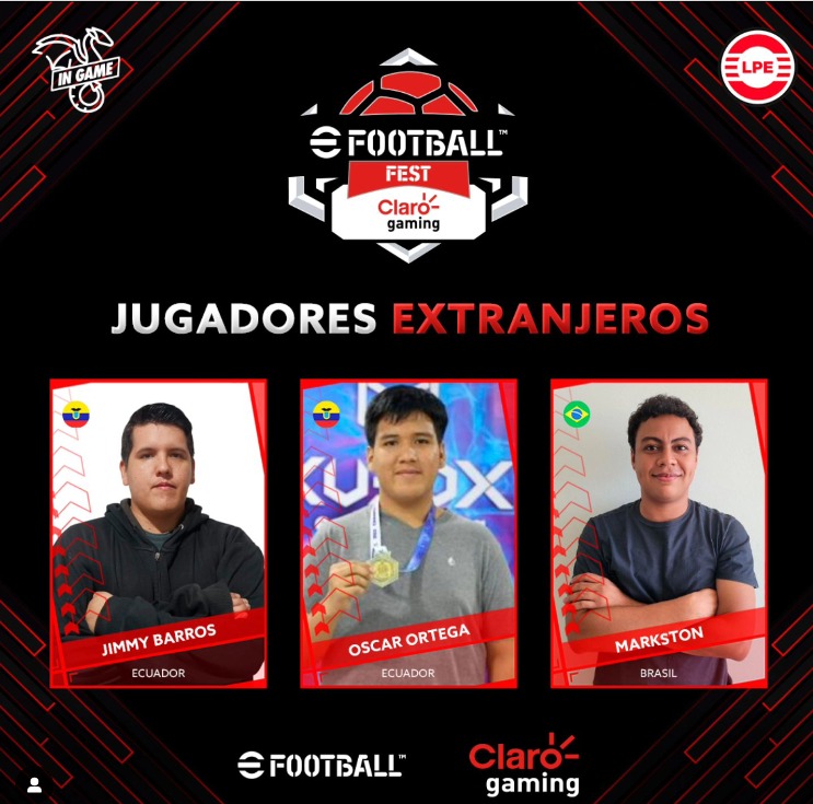 Sergipano participará do El Claro Gaming eFootball Fest II, competição realizada no Peru