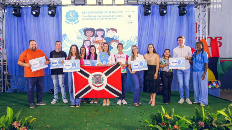 Lagarto celebra o Selo UNICEF 2021-2024 em cerimônia especial