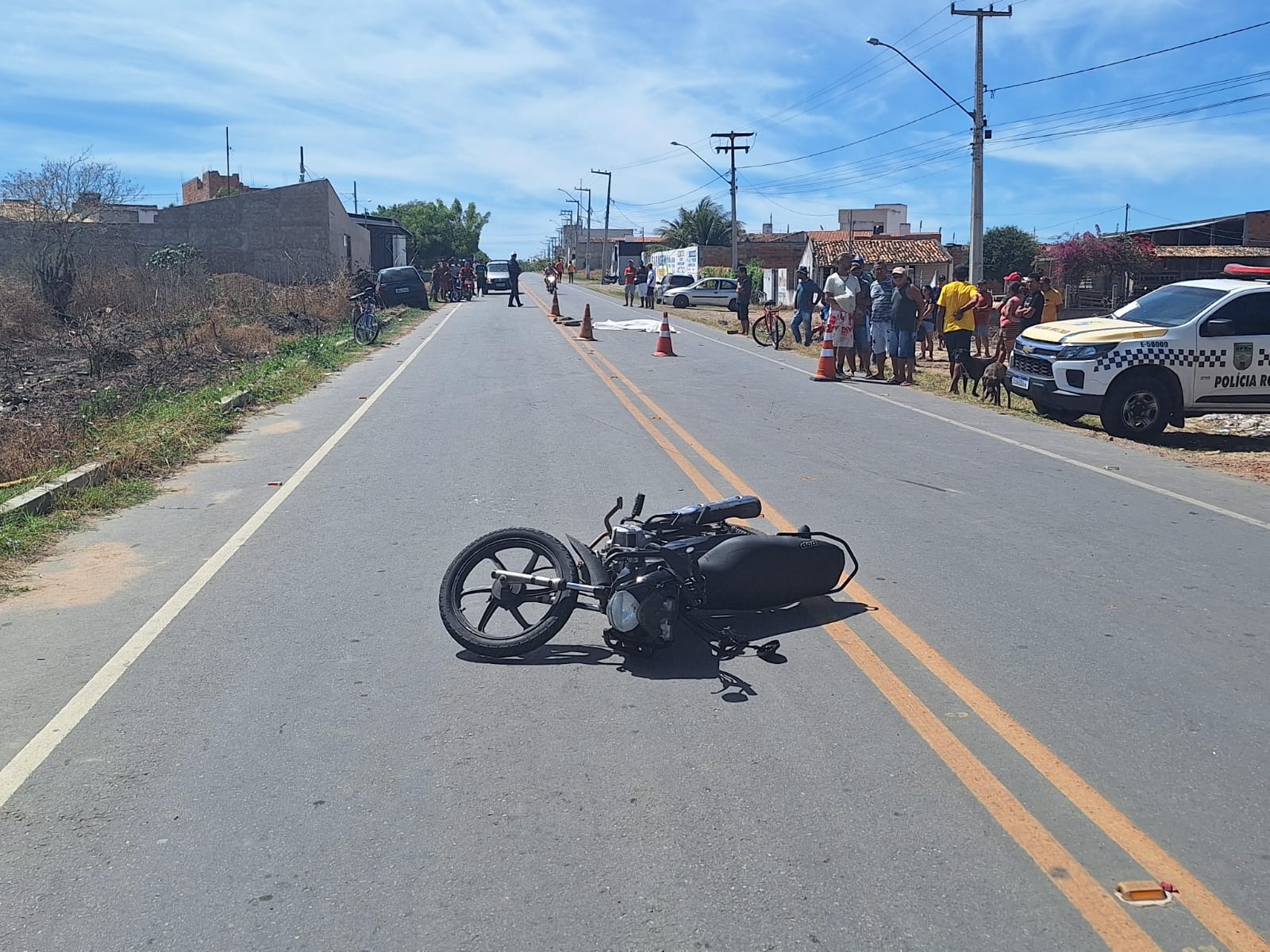 Motociclista morre em acidente com atropelamento na SE-290; condutor de carro foge do local