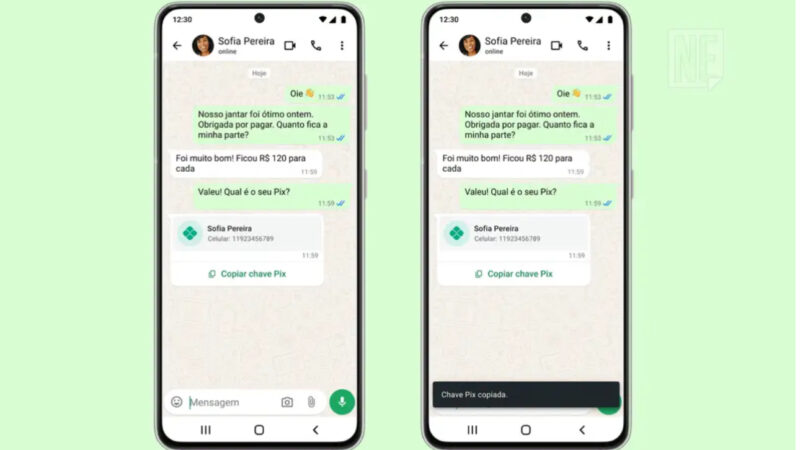 WhatsApp lança função para adicionar chaves Pix ao perfil