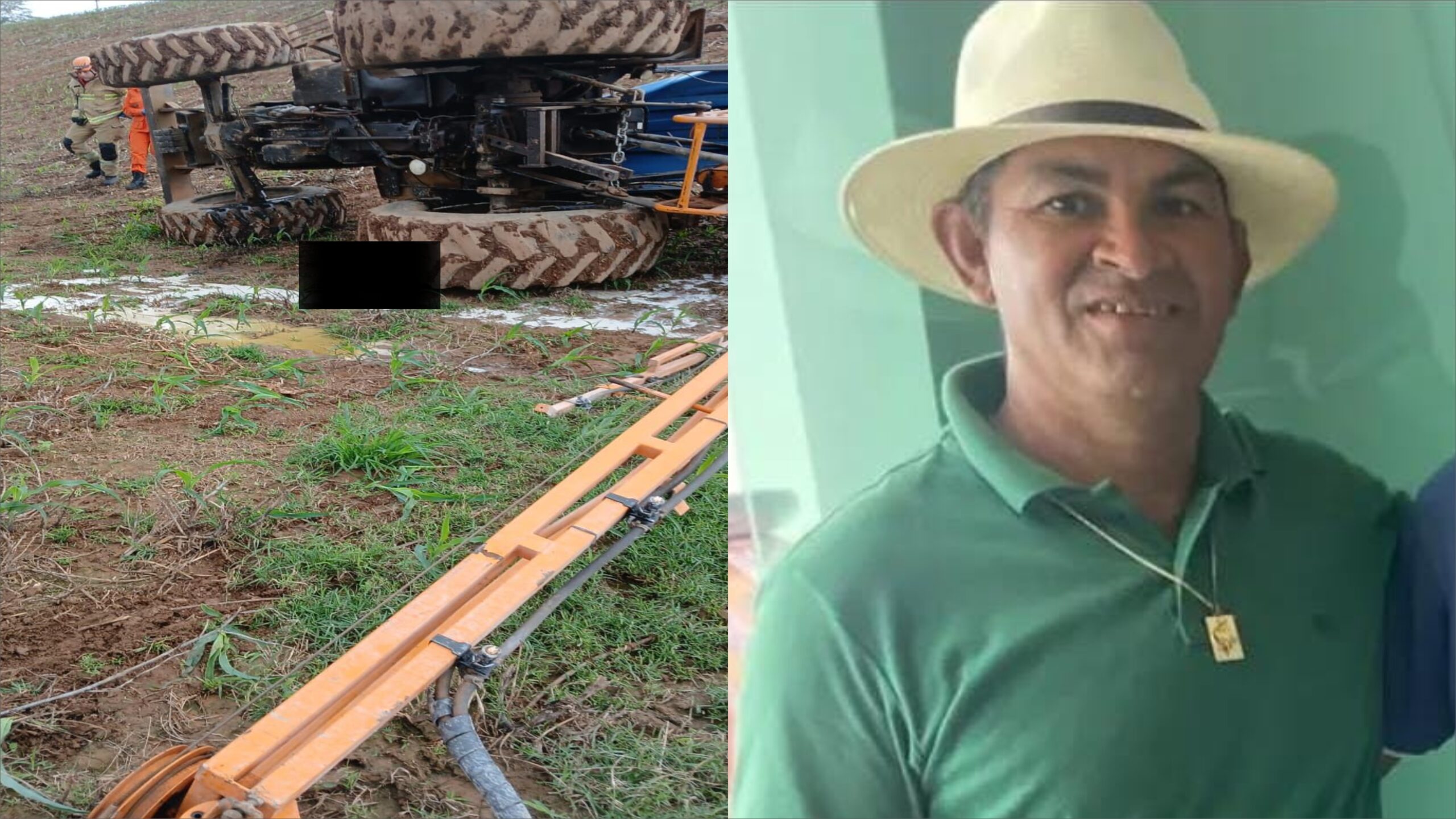 Operador de trator morre em acidente na zona rural de Frei Paulo