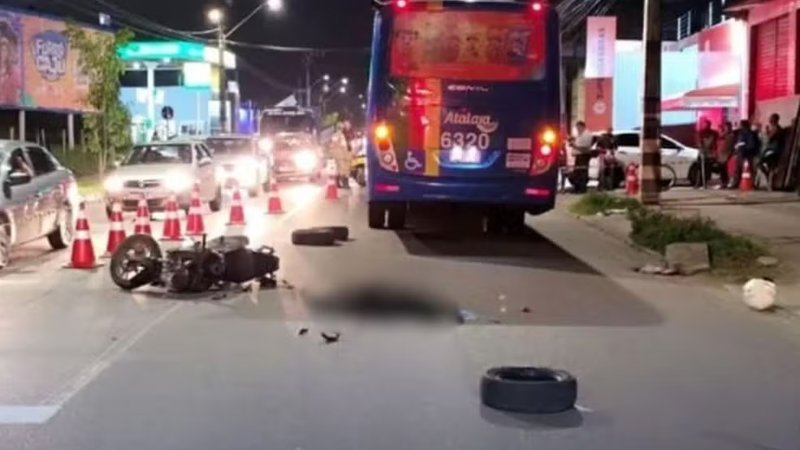 Motociclista morre após colisão com ônibus na Zona Norte de Aracaju