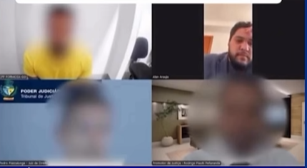 Advogado leva tapa durante audiência de custódia on-line