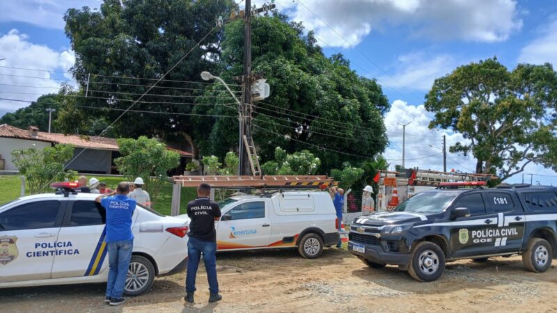 Fazendeiro é conduzido a delegacia por furto de energia em São Cristóvão