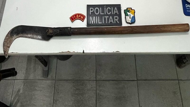 PM prende suspeito de matar animal com golpes foice em Lagarto