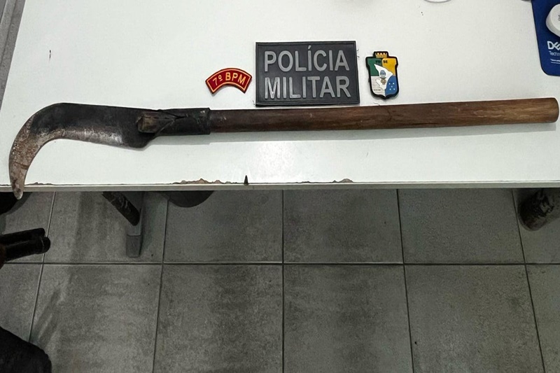 PM prende suspeito de matar animal com golpes foice em Lagarto