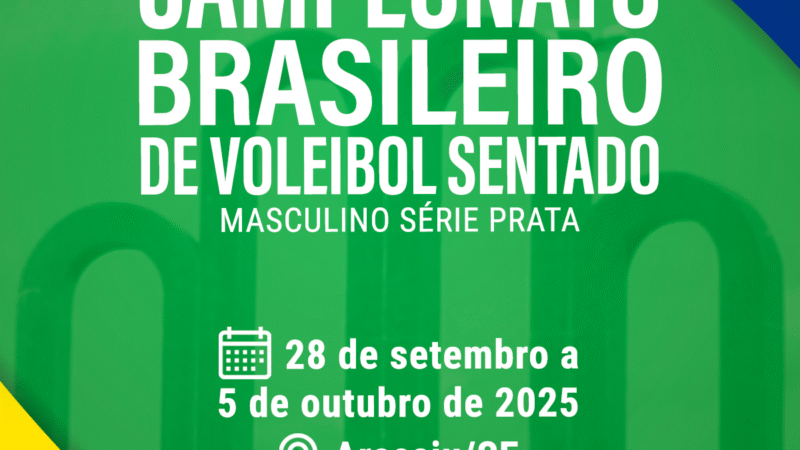 Campeonato Brasileiro Masculino de Vôlei Sentado Série Prata começa em Aracaju