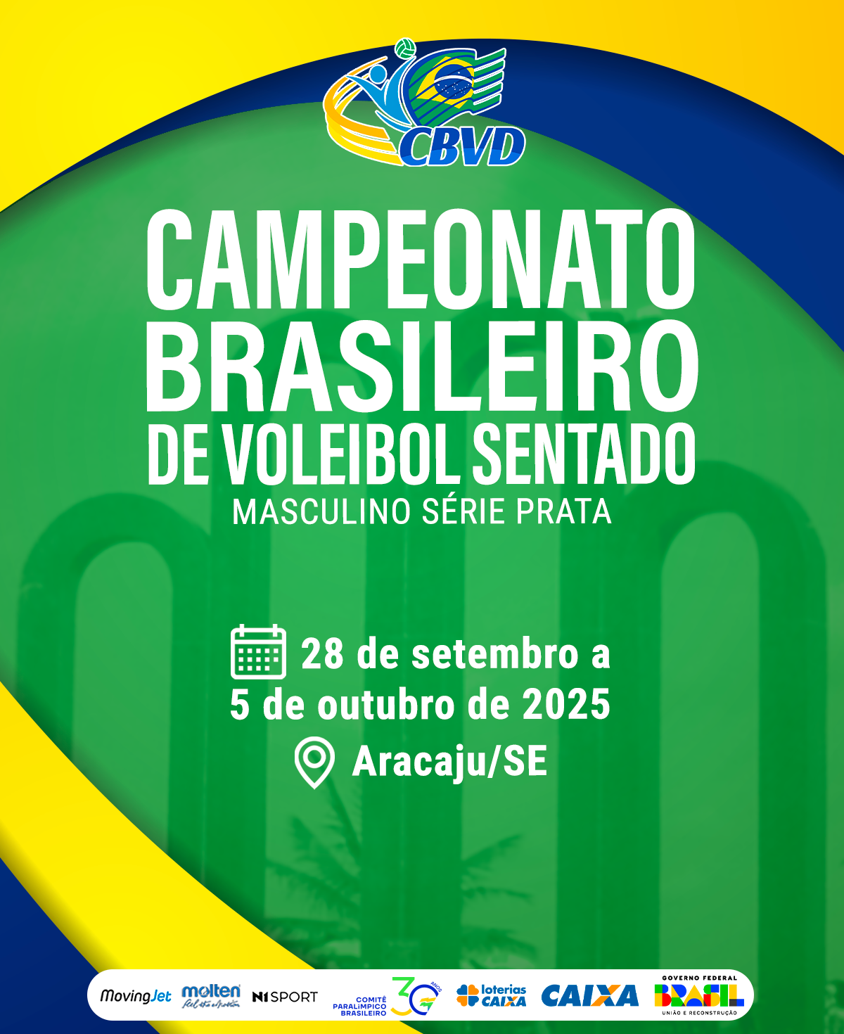 Campeonato Brasileiro Masculino de Vôlei Sentado Série Prata começa em Aracaju
