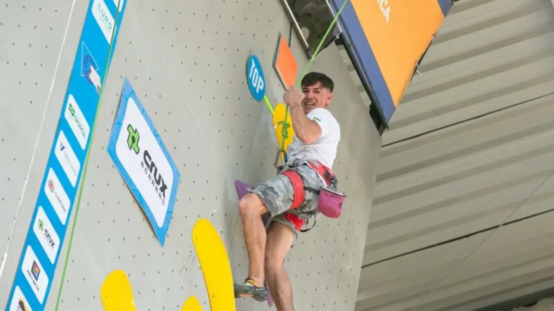 Eduardo Schaus conquista prata no Mundial de escalada paralímpica
