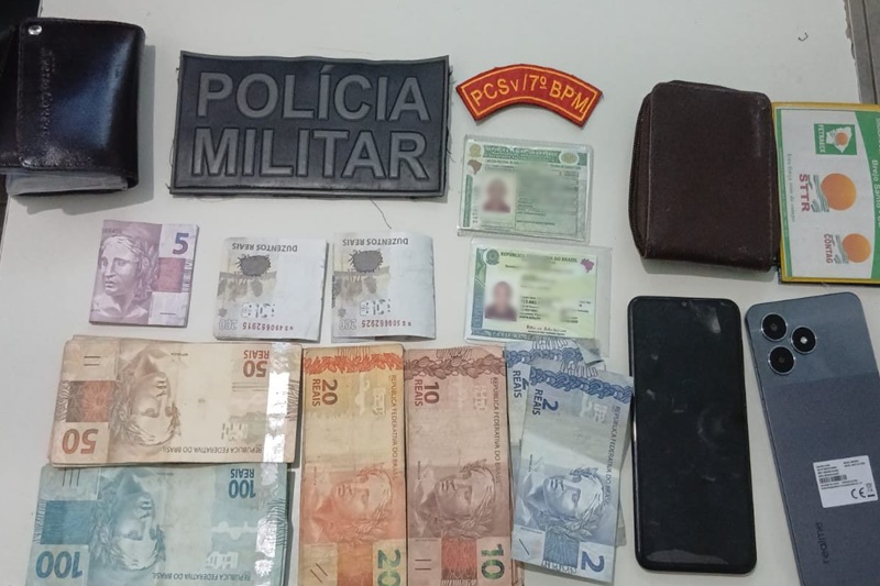 PM prende dupla por suspeita de repassar dinheiro falso em Lagarto