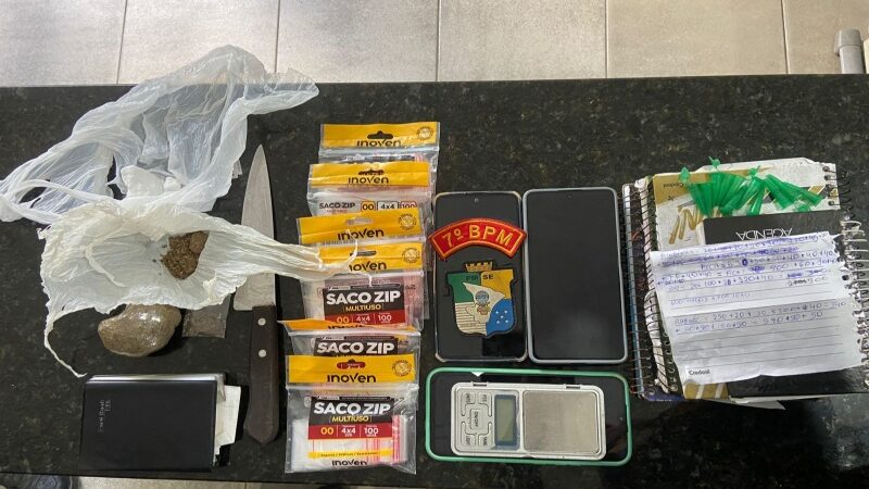 Polícia Militar prende homem por tráfico de drogas em Lagarto
