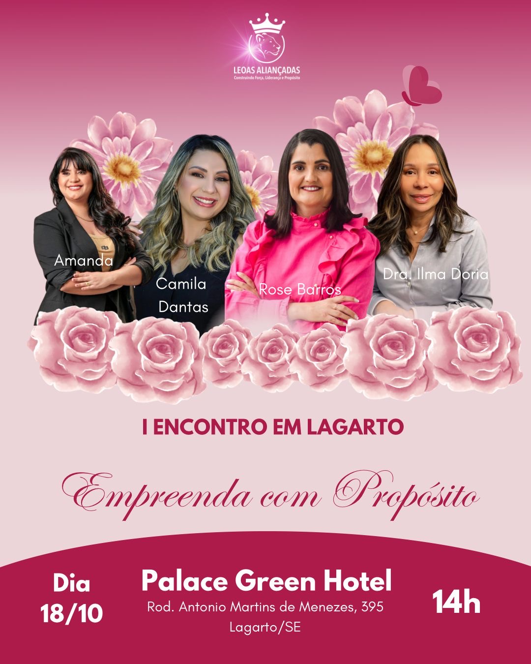 I Encontro “Mulheres com Propósitos” acontece dia 18 de outubro em Lagarto