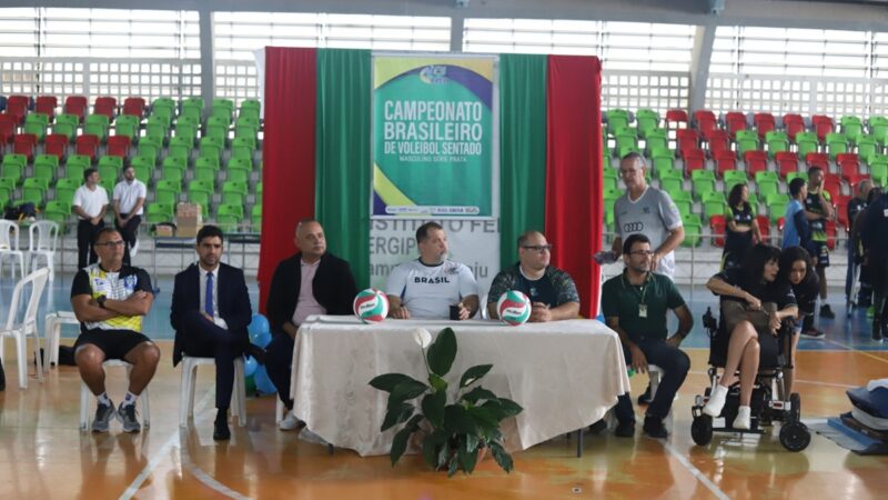 Campeonato Brasileiro de Vôlei Sentado Série Prata 2025 é aberto em Aracaju com grande celebração