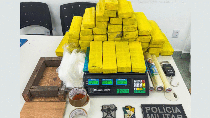 PMSE apreende mais de 35 kg de maconha em São Cristóvão