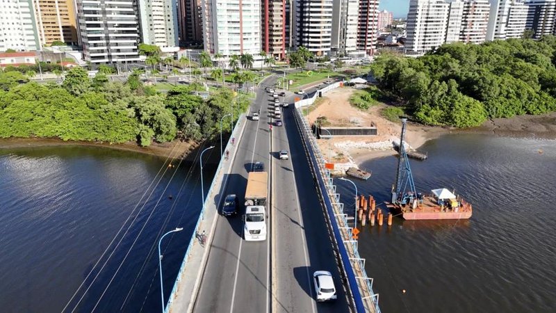 Obras de duplicação da ponte Godofredo Diniz alteram trânsito nesta segunda-feira | Sergipe