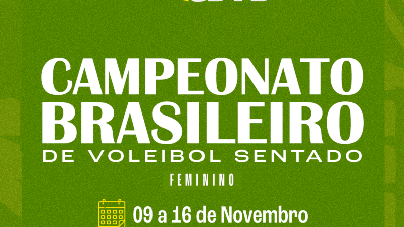CBVD realiza Campeonato Brasileiro Feminino de Vôlei Sentado em São Paulo