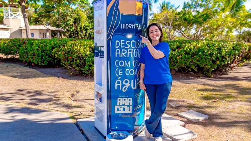 Seis pontos de hidratação são instalados em pontos turísticos de Aracaju