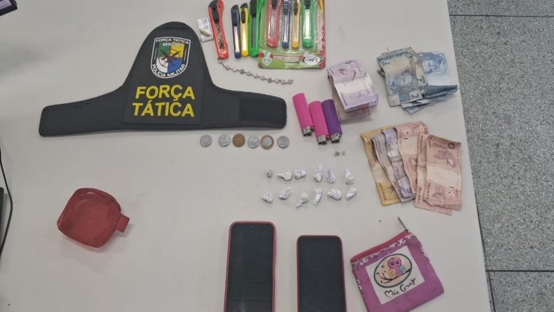 Adolescente é apreendido e mulher é presa por tráfico de drogas na Zona Norte de Aracaju