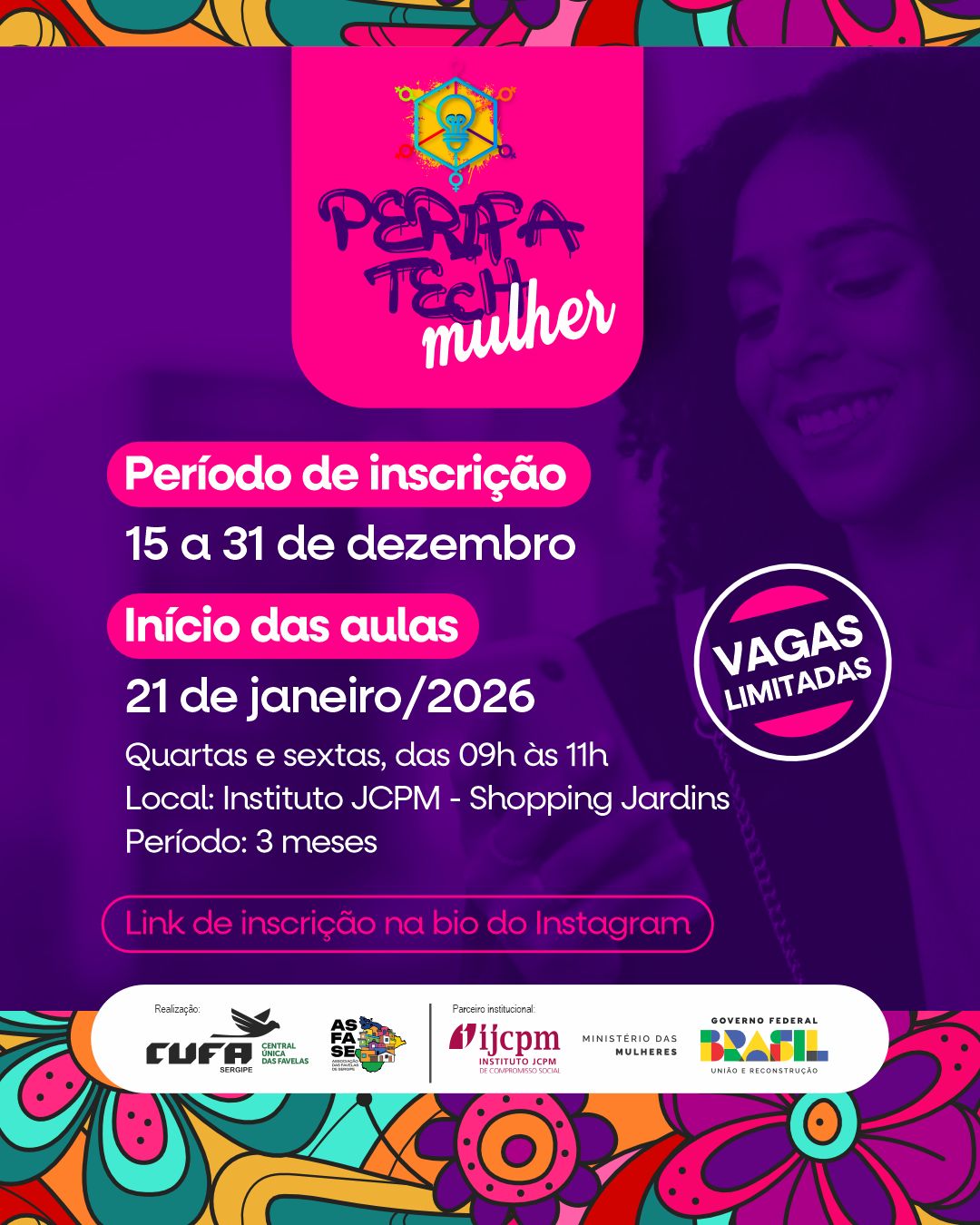 CUFA Sergipe lança 2ª edição do Perifa Tech Mulher em parceria com o Instituto JCPM e amplia oportunidades para mulheres na tecnologia