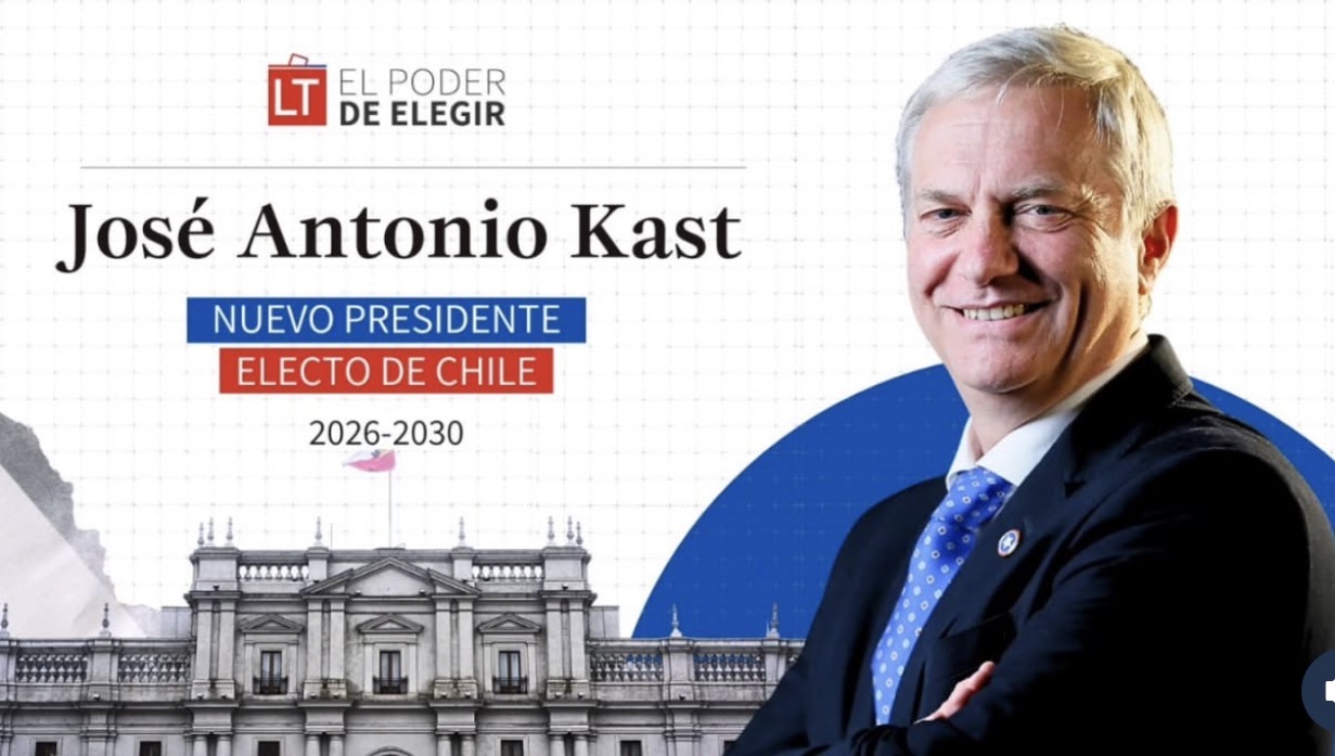 José Antonio Kast é eleito presidente do Chile
