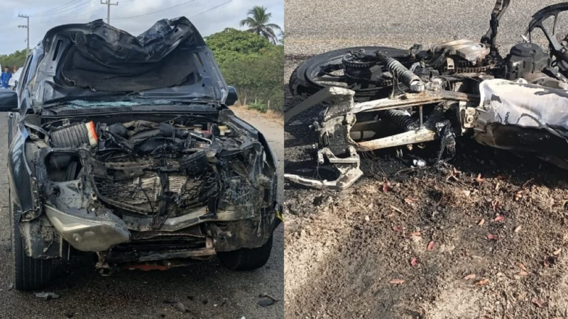 Tragédia na SE-100: Motociclista inabilitado morre após colisão frontal com caminhonete na Barra dos Coqueiros