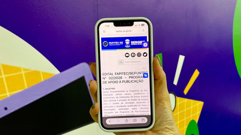 Fapitec lança edital para financiar publicação de pesquisas acadêmicas em Sergipe