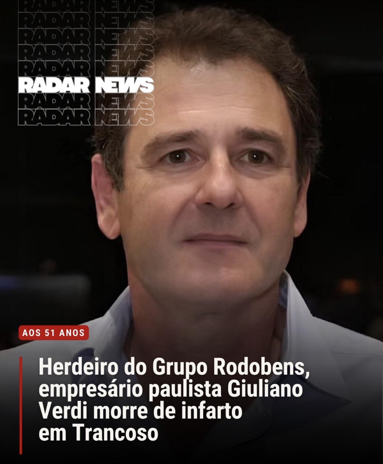 Luto no setor empresarial: Diretor do Grupo Rodobens morre aos 51 anos durante férias em Trancoso