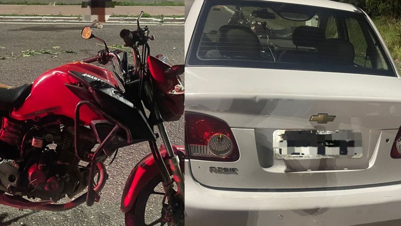 Colisão lateral deixa dois feridos em frente à UFS na SE-065