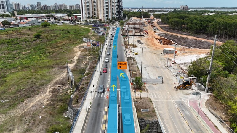 Obra do Complexo Viário Maria do Carmo Alves altera trânsito na Beira Mar a partir de março