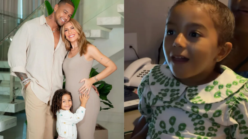Léo Santana acompanha Lore Improta em ultrassom e brinca sobre semelhança do bebê