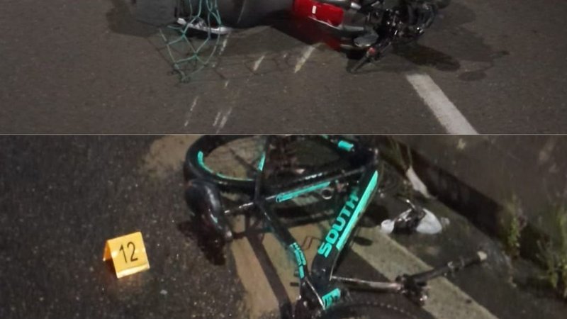 Colisão frontal entre moto e bicicleta deixa dois mortos na Ponte Aracaju-Barra