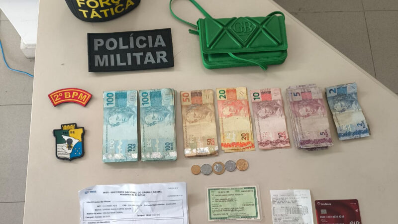 Polícia Militar flagra suspeitos de estelionato em agência bancária de Propriá