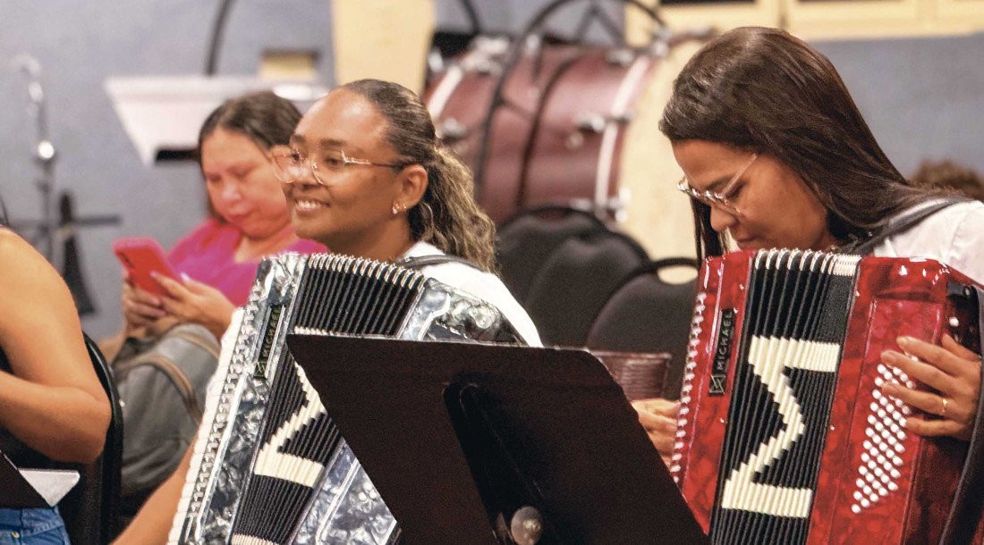 Sanfoneiras de Sergipe realizam ensaios para apresentação na Salva Junina