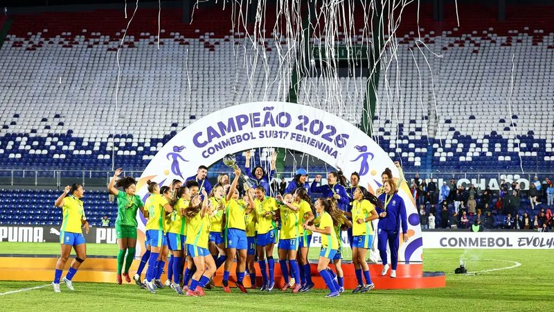 Brasil vence Argentina e conquista título do Sul-Americano Feminino Sub-17