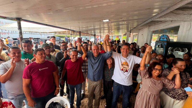 Padre Inaldo e Carminha Paiva selam apoio à pré-candidatura de Márcio Macêdo em Nossa Senhora do Socorro