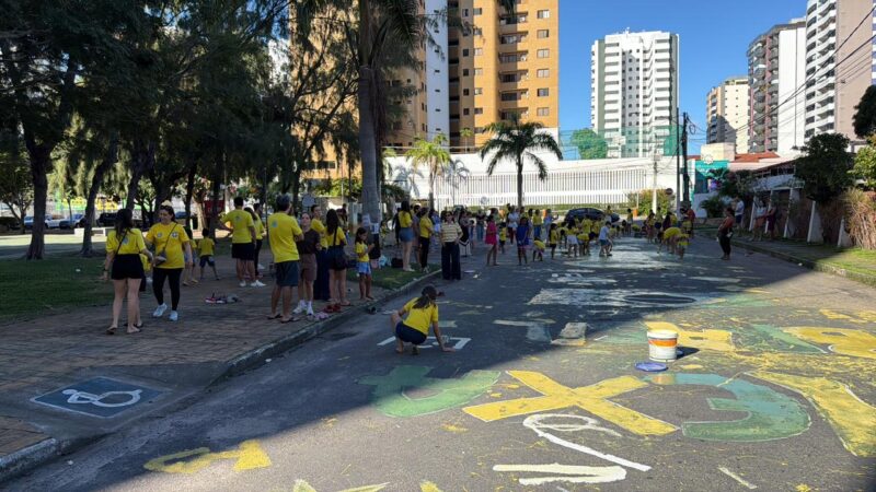 Polícia Civil participa de ação que incentiva brincadeiras ao ar livre e conscientiza sobre o uso excessivo de telas