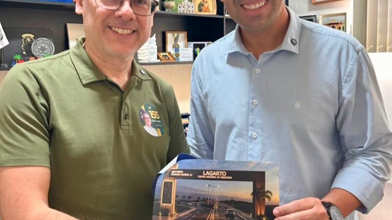Magson da Academia apresenta projeto do pórtico da Colônia Treze ao senador Alessandro Vieira