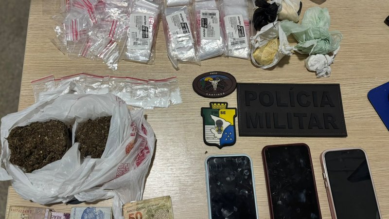 Cinco pessoas são presas por tráfico de drogas em Nossa Senhora da Glória