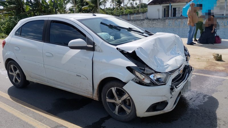 Colisão traseira deixa duas pessoas feridas na SE-160, em Boquim