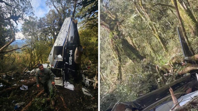 Helicóptero com Rick caiu um minuto após último sinal, estima FAB