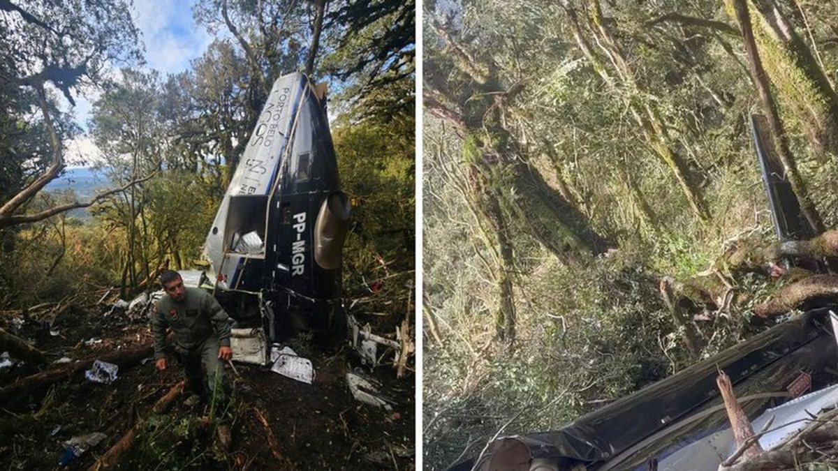 Helicóptero com Rick caiu um minuto após último sinal, estima FAB