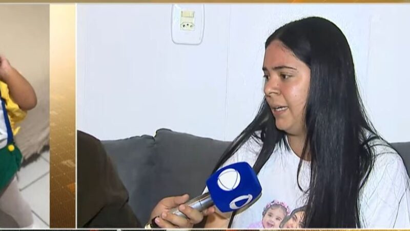 “Fiz o que pude”, diz mãe de menina de 1 ano que morreu após complicações com traqueostomia