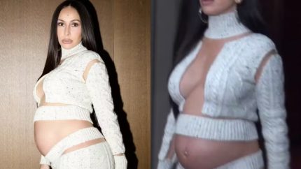 Grávida, Sabrina Sato exibe barrigão em vestido ousado durante viagem a Paris