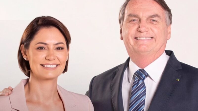Justiça autoriza propaganda de Michelle com imagem de Bolsonaro